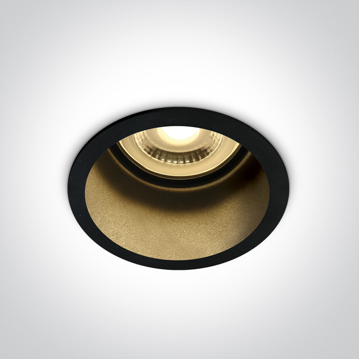 One Light Ormos lampa do zabudowy 1x50W czarna 10105D8/B/B - Wysyłka w 24h
