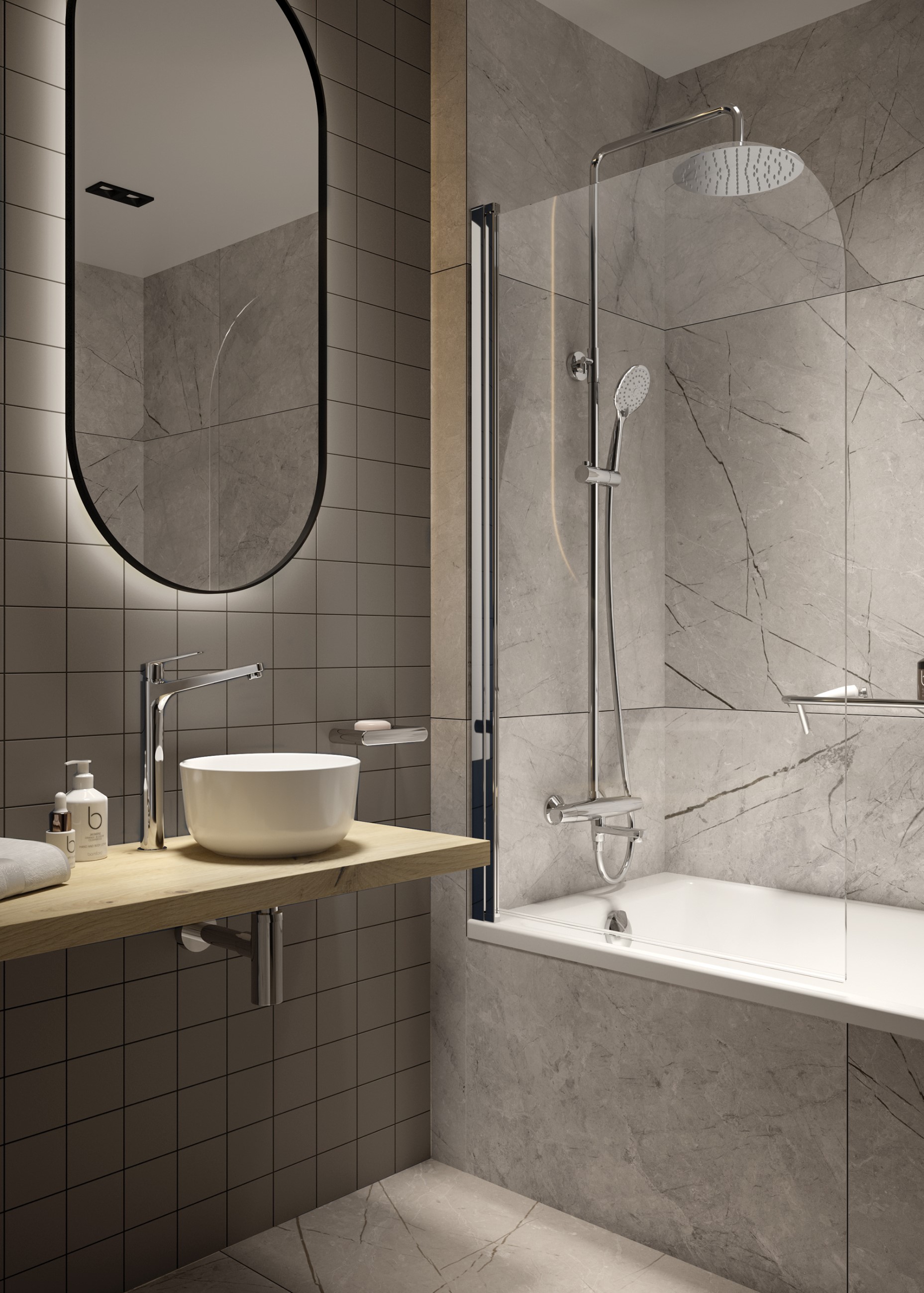 Deante Jaśmin parawan nawannowy 78 cm chrom/szkło przezroczyste KTJ076P - Wysyłka w 24h