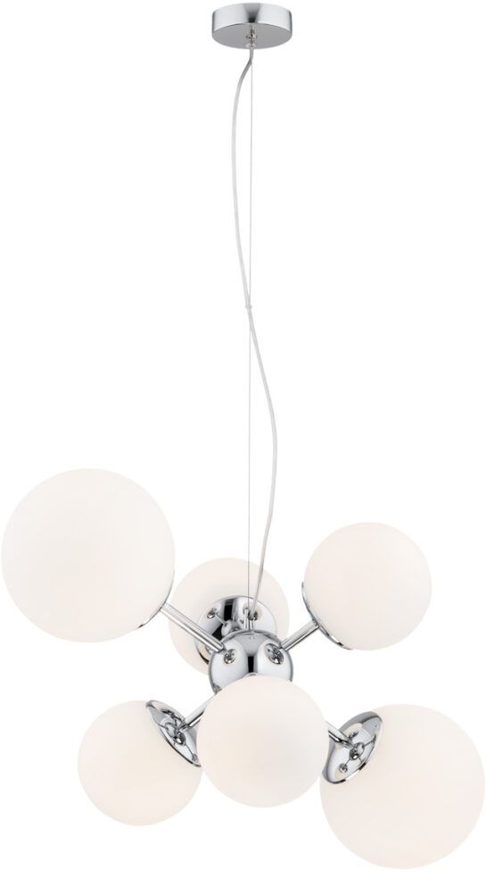 Argon Satelite lampa wisząca 6x15W chrom/opal 2531