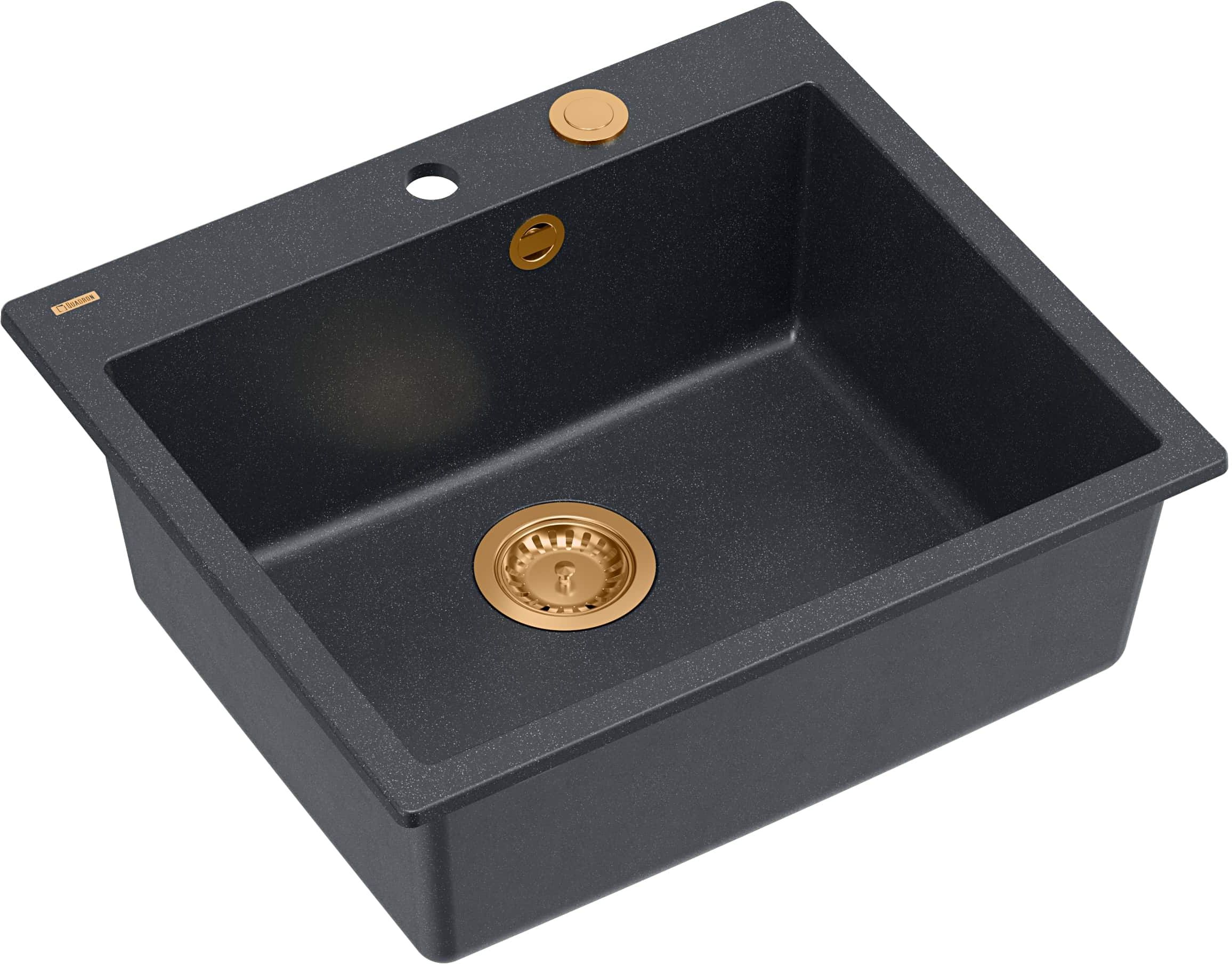 Quadron Morgan 110 zlewozmywak 57x50 cm GraniteQ black diamond HB8304U8-C1_P2O