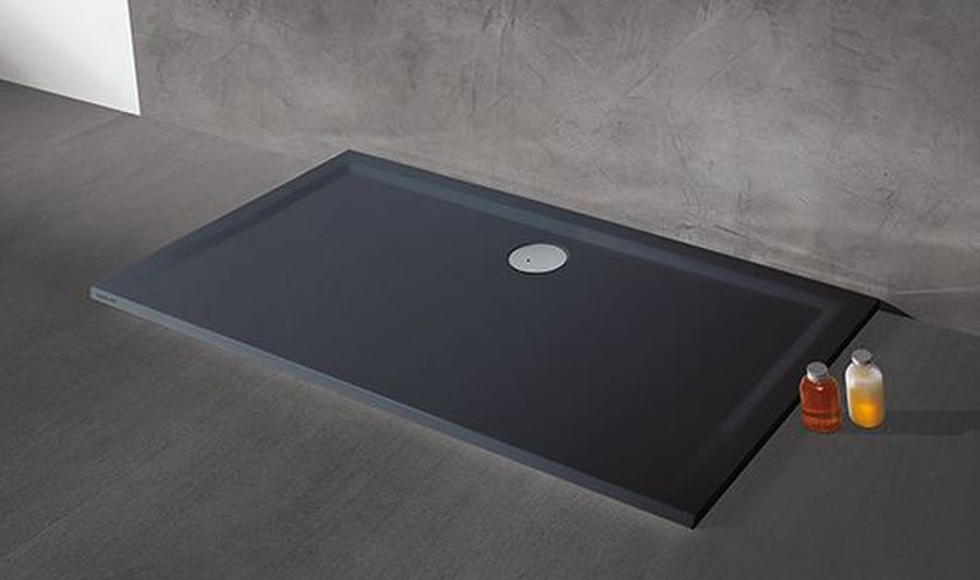 Sanplast Space Mineral brodzik 75x120 cm prostokątny Pro Safe System szary słupek 645-290-0250-51-002