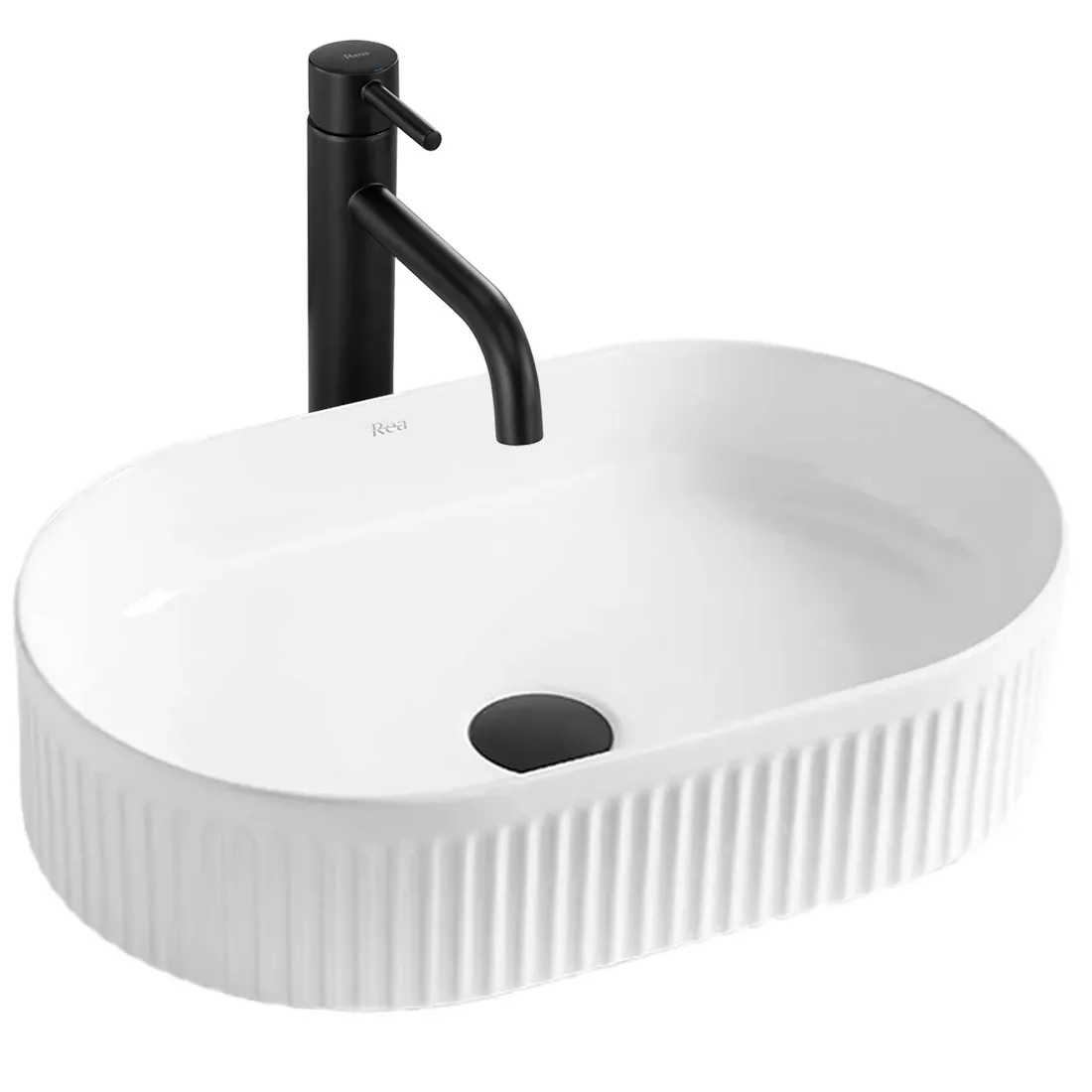 Rea umywalka 49x31 cm owalna biała REA-U0603 - Wysyłka w 24h