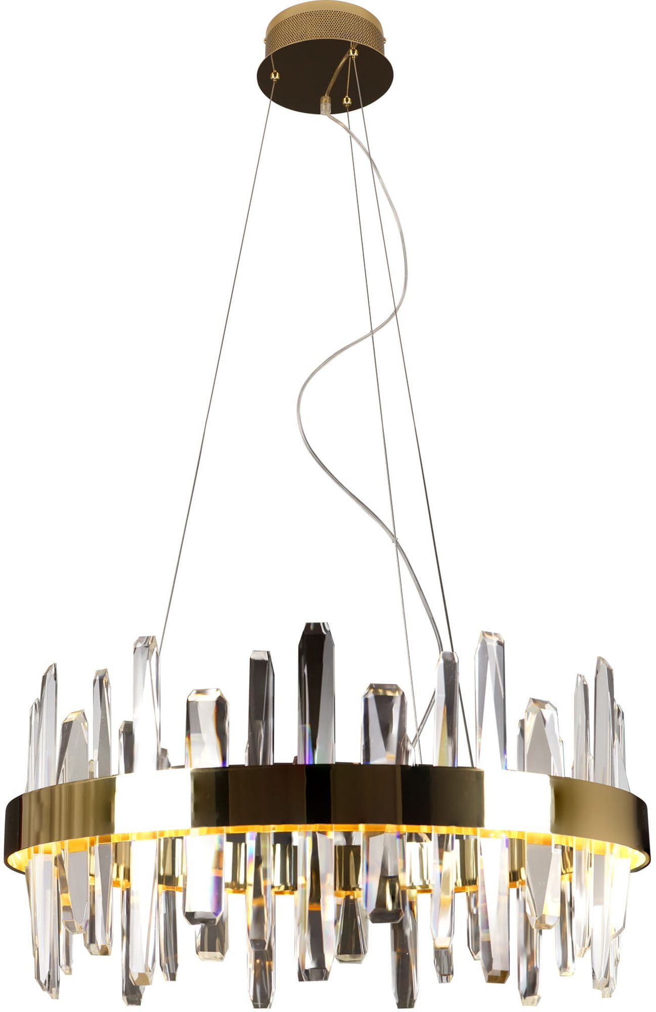 MaxLight Prince lampa wisząca 1x31W złota P0421