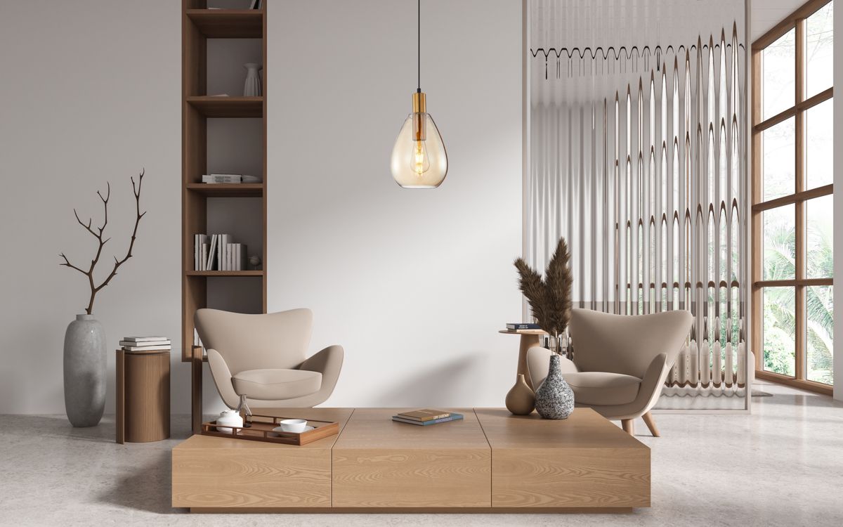 Italux Zulo lampa wisząca 1x40 W mosiądz PND-27812-BRO-AMB