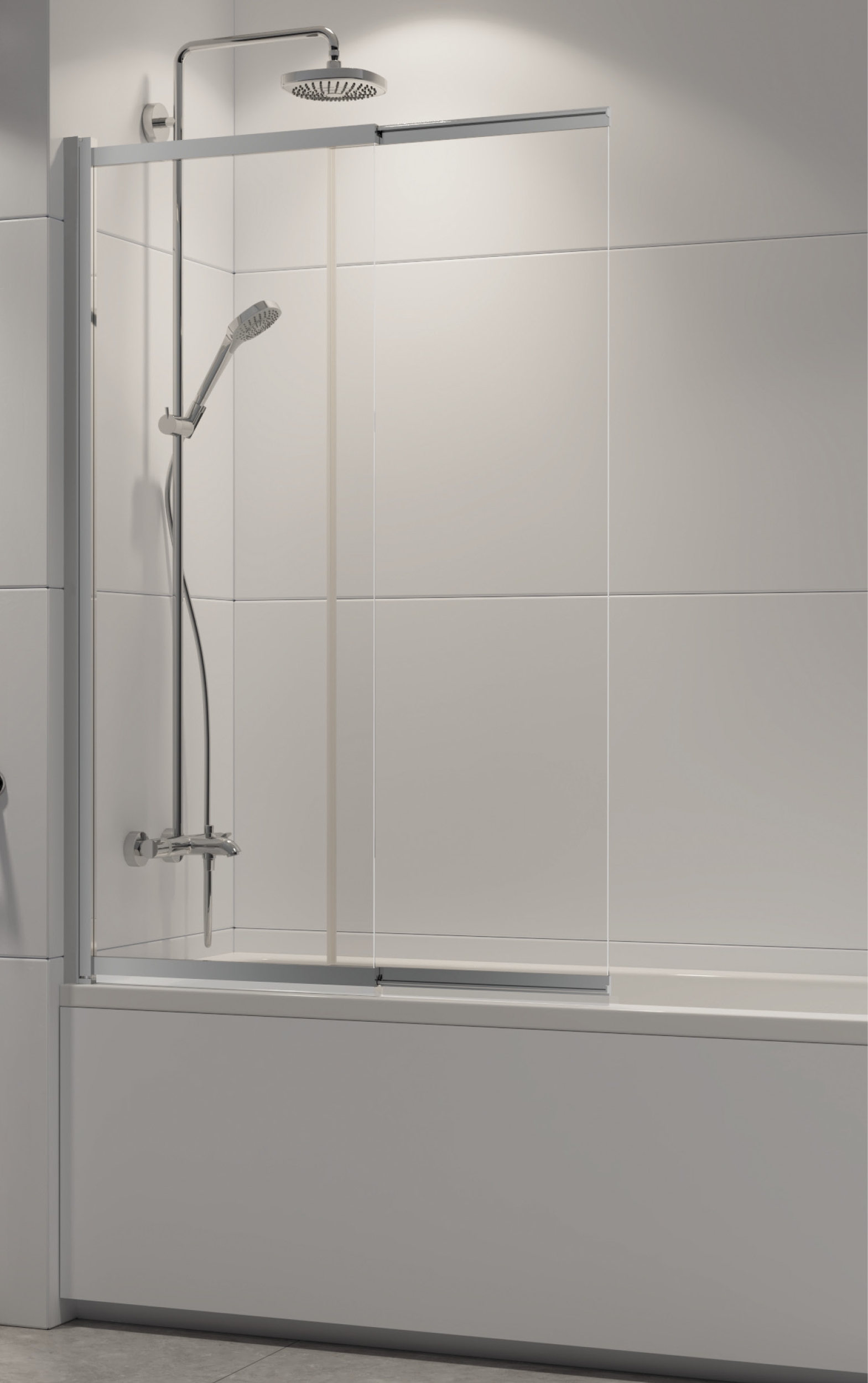 New Trendy Sensi parawan nawannowy 85x150 cm szkło przezroczyste P-0037