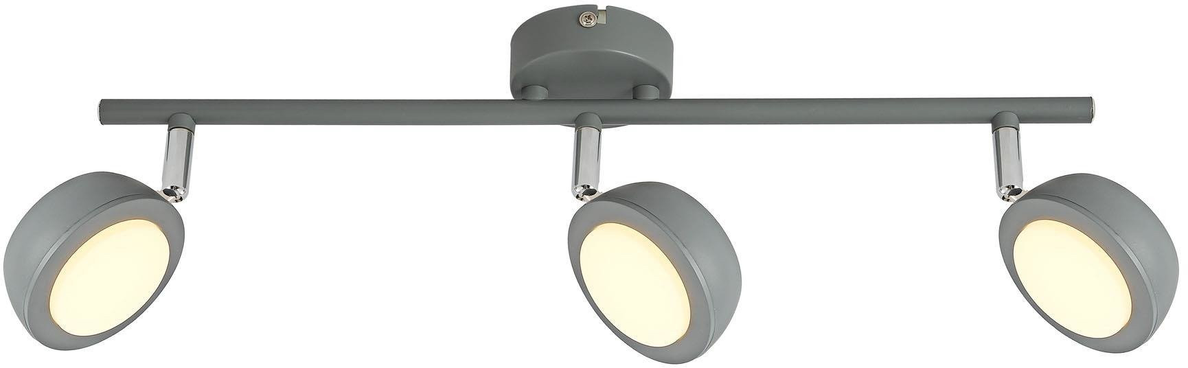 Candellux Mild lampa podsufitowa 3x6W LED szara 93-66541