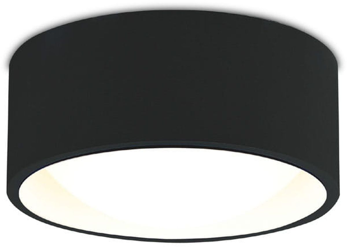 MaxLight Kodak lampa podsufitowa 1x8W LED czarny mat/biały C0203