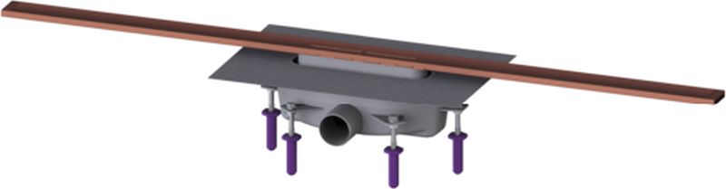 Kessel Linearis Infinity odpływ liniowy prysznicowy 110 cm miedź szczotkowana 45203.11