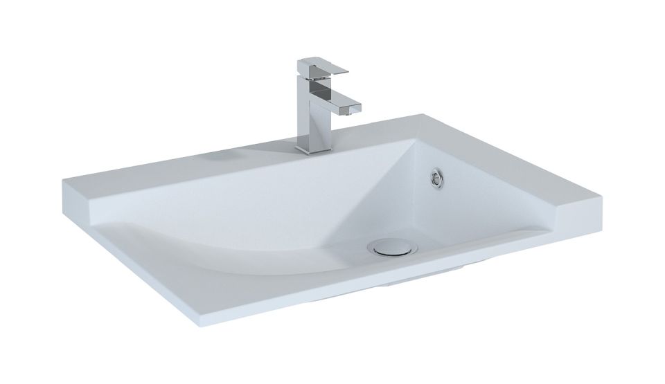 Elita Metis umywalka 72x50 cm prostokątna meblowa biała RE040700098060