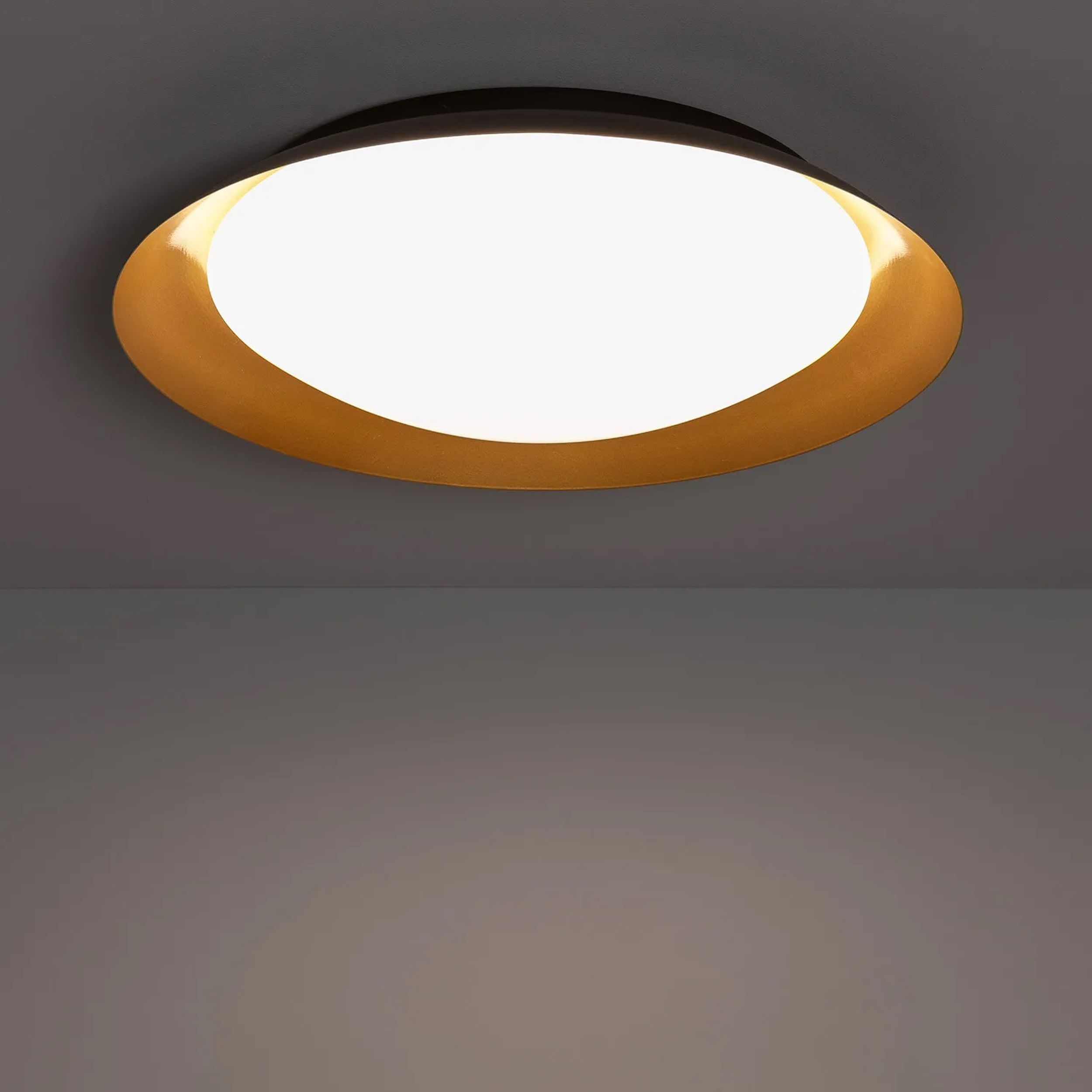 Abruzzo Mistica Costa plafon 1x30W LED czarny/złoty ABR-PLC-C-30W-CCT