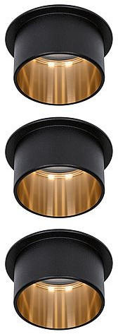 Paulmann Gil lampa podsufitowa 3x6W LED czarny mat/złoty 93379 - Wysyłka w 24h