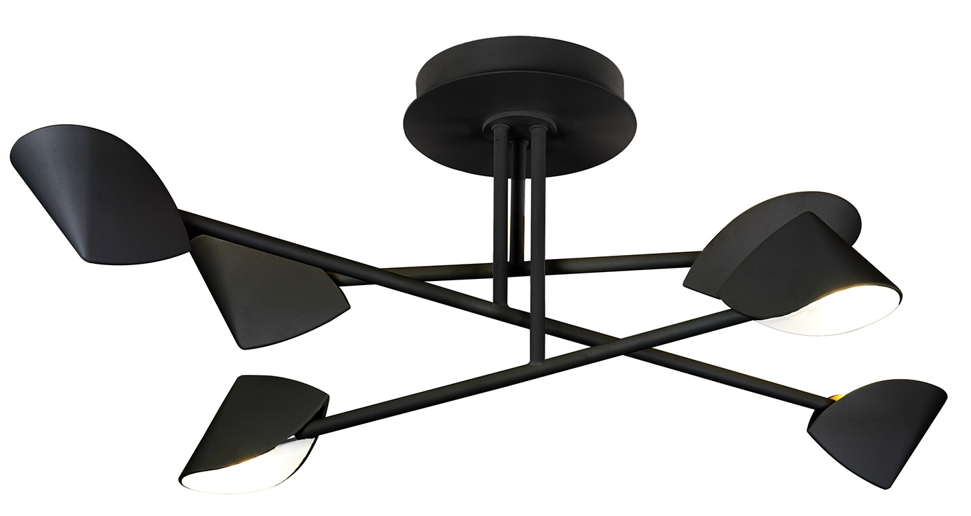 Mantra Capuccina lampa podsufitowa 45W LED czarna 7581