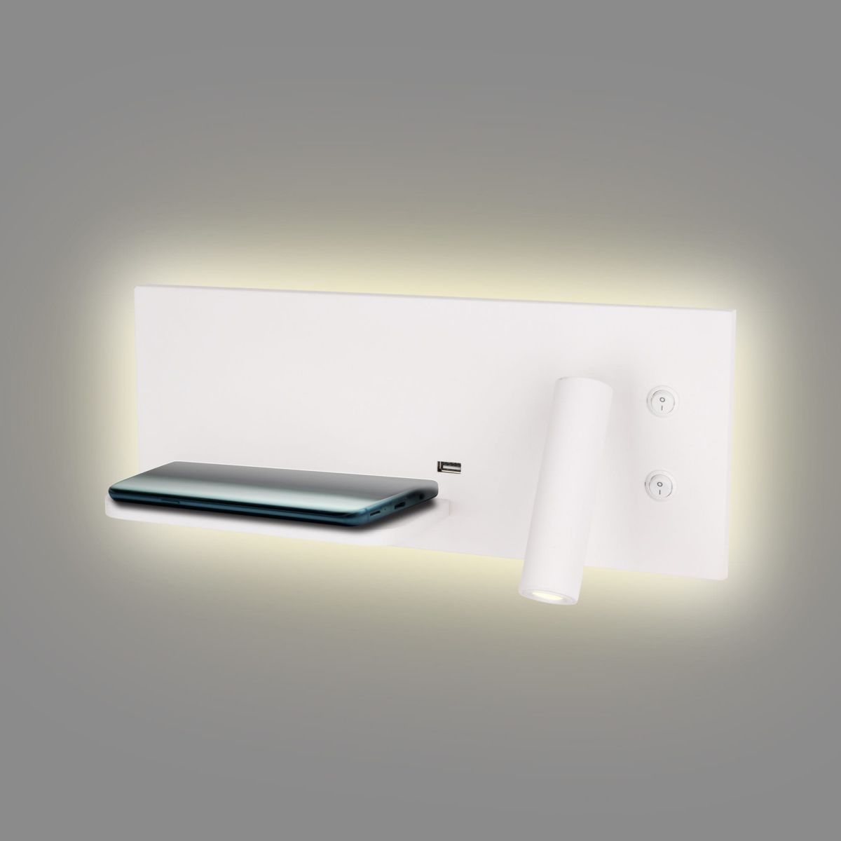 MaxLight Superior kinkiet 1x3W + 1x6W LED biały W0291L