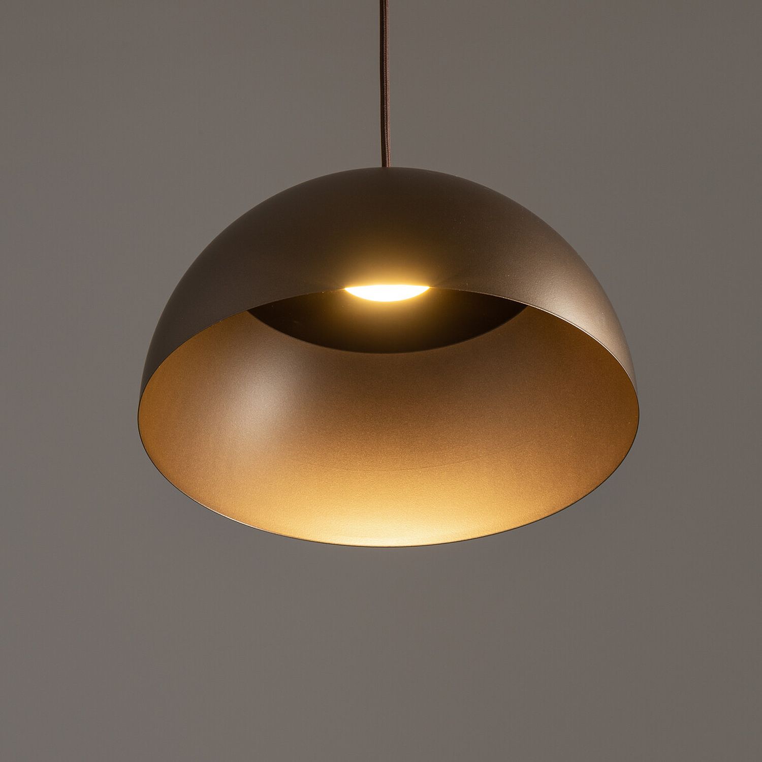 Nowodvorski Lighting Hemisphere Super S lampa wisząca 1x12W czekoladowy satyna 10618