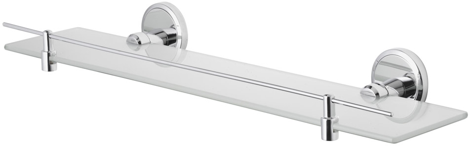 Bisk Seduction półka pod lustro chrom/szkło mrożone 03582 - Wysyłka w 24h