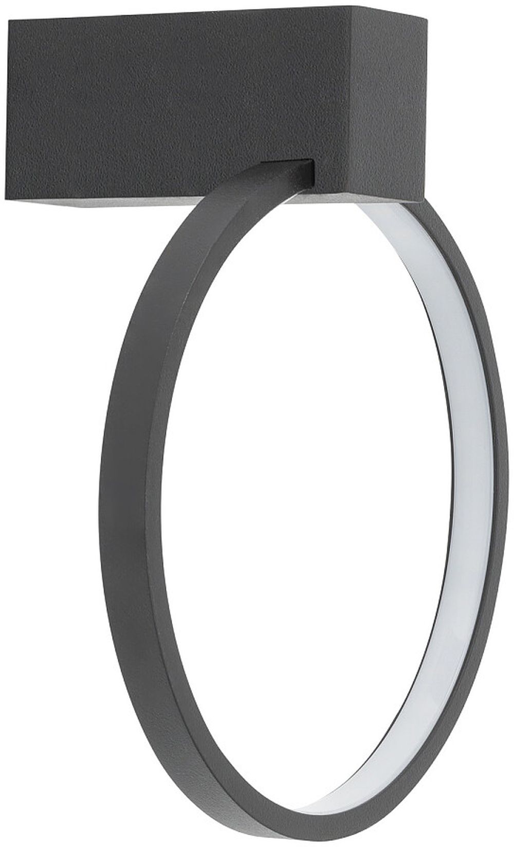 Nowodvorski Lighting Circolo Led kinkiet 1x9W czarny mat 10808