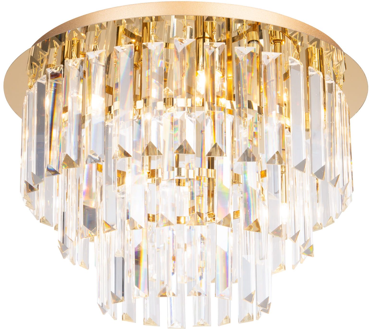 MaxLight Monaco lampa podsufitowa 9x40W złota C0205