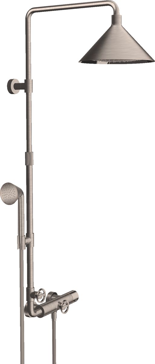 Axor Front zestaw prysznicowy ścienny stalowy 26020800