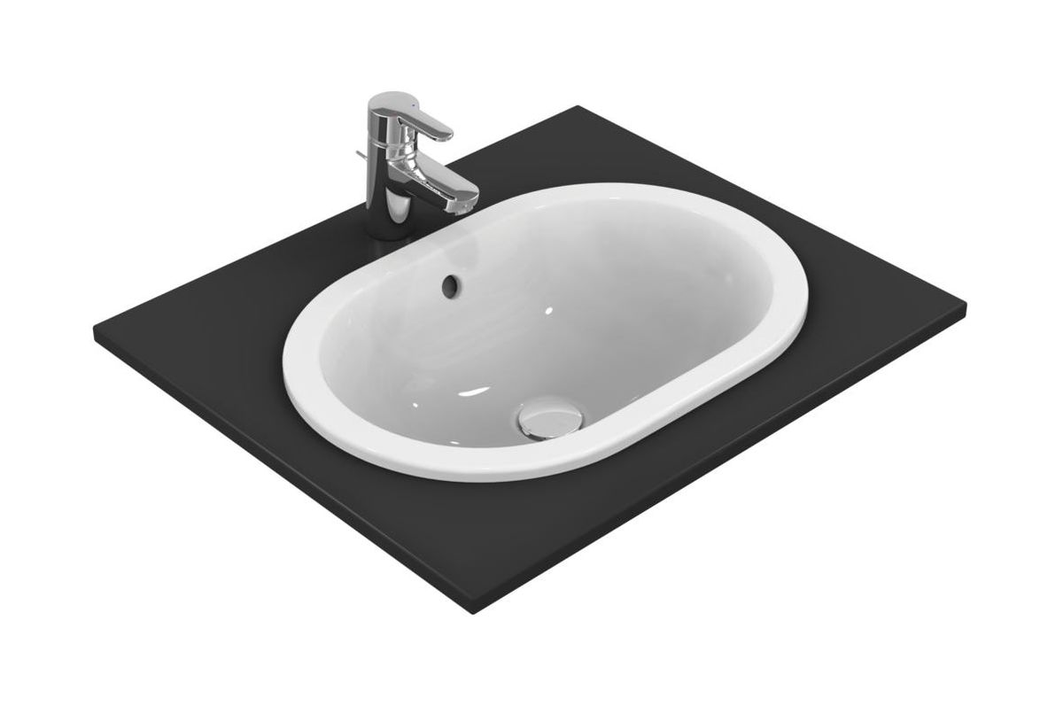 Ideal Standard Connect umywalka 48x35 cm wpuszczana owalna biały połysk E504501