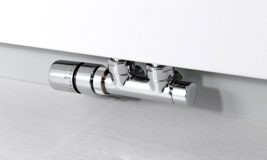 Sapho Twin zestaw przyłączeniowy termostatyczny zespolony 50 mm lewy chrom CP3012S