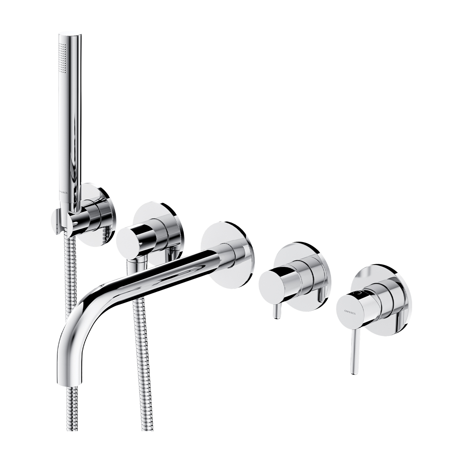 Omnires Y bateria wannowo-prysznicowa podtynkowa chrom Y1237/1CR - Wysyłka w 24h