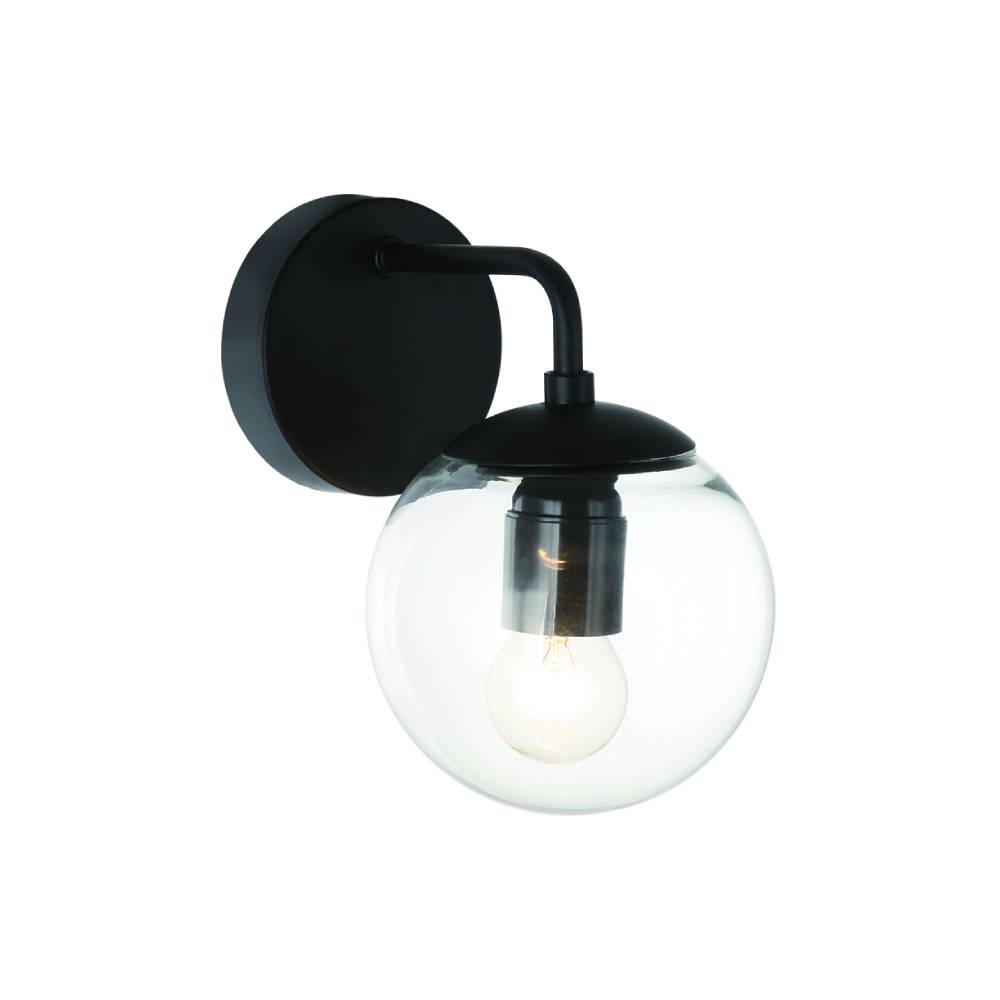 Orlicki Design Bao Parette Nero Claro kinkiet 1x8W czarny/przezroczysty OR81404