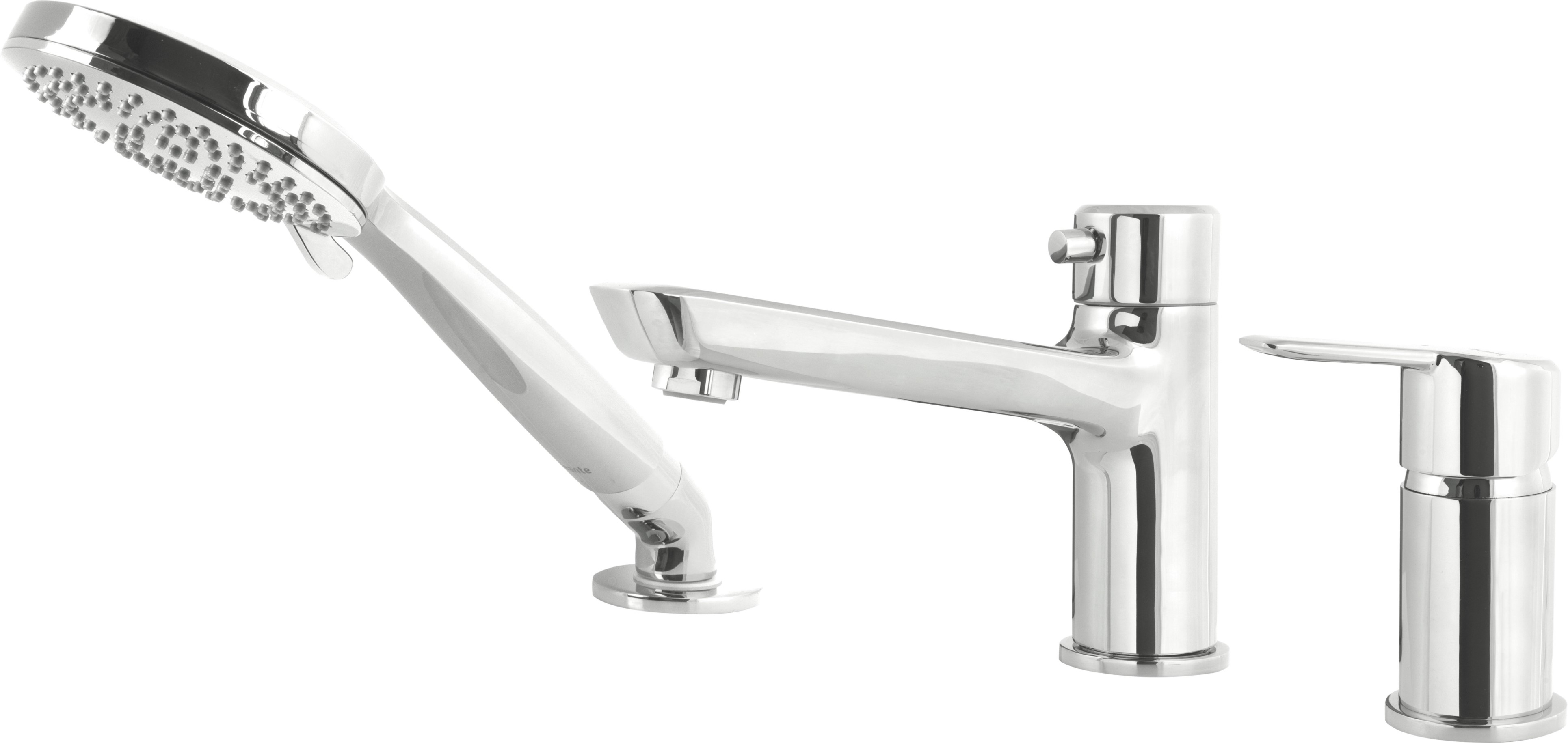 Deante Arnika bateria wannowo-prysznicowa nawannowa chrom BQA_013M