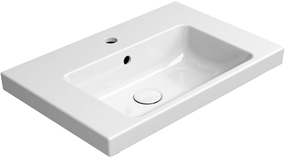 GSI Norm umywalka 60x40 cm prostokątna ścienna biała 8636111
