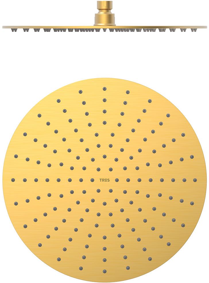 Tres deszczownica 30 cm okrągła złoto matowe 24k 134315010OM