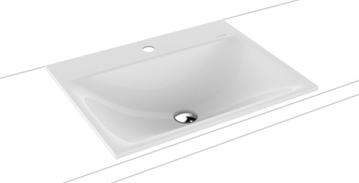 Kaldewei Silenio umywalka 60x46 cm wpuszczana prostokątna model 3037 biała 907706303001