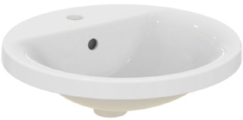 Ideal Standard Connect umywalka 48x48 cm okrągła wpuszczana biała E504201