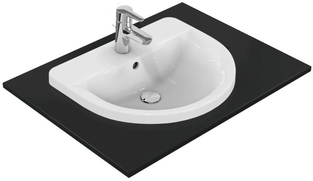 Ideal Standard Connect ARC umywalka 55x46 cm wpuszczana półokrągła biała E797801