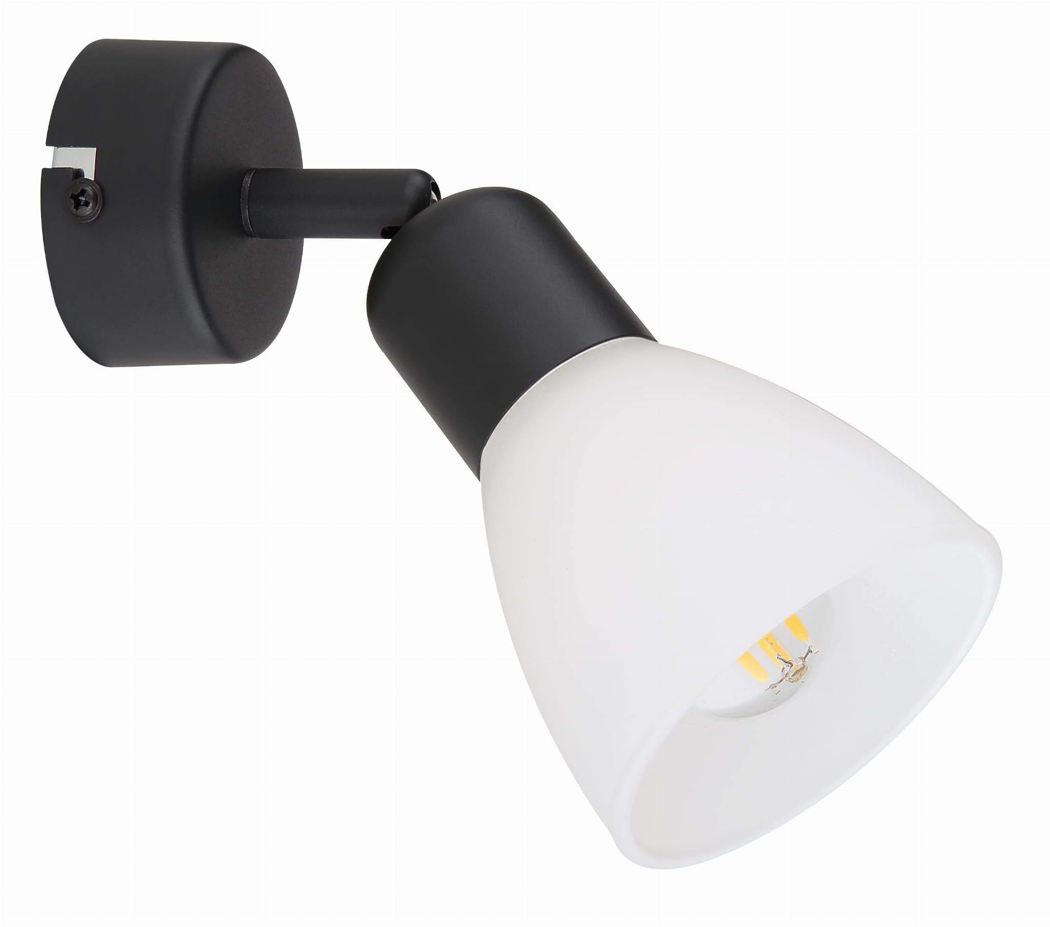 Light Prestige Malta kinkiet 1x40W czarny/biały LP-877/1WBK
