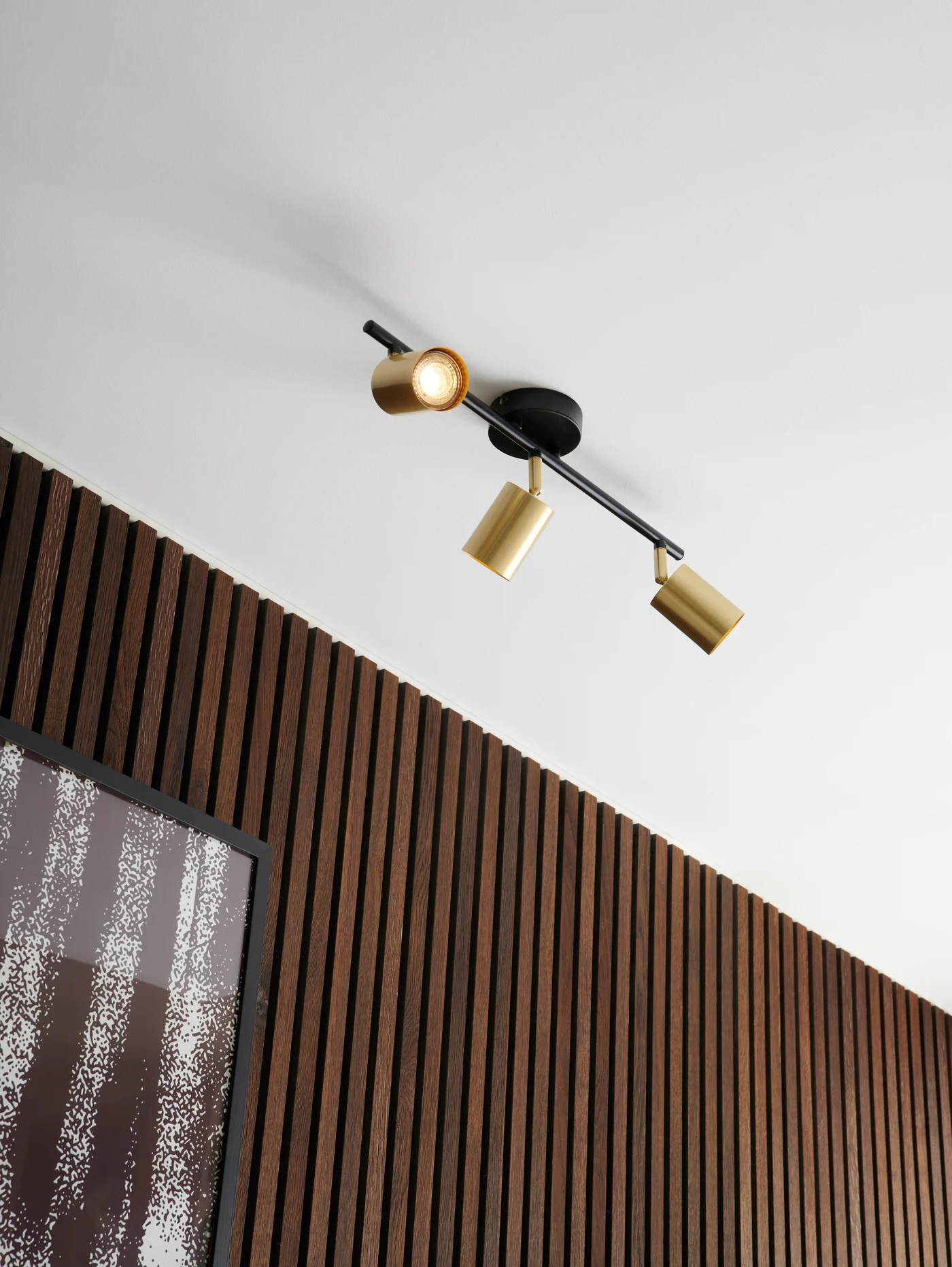 Nordlux Explore lampa podsufitowa 3x35W mosiądz/czarna 2113700135
