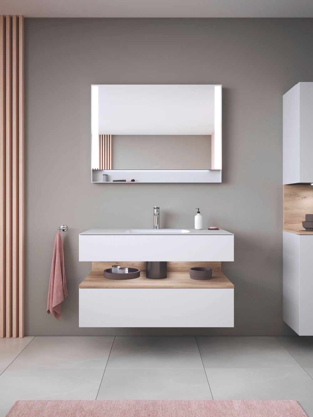 Duravit Qatego umywalka 48x32 cm prostokątna podblatowa biała 0398482028