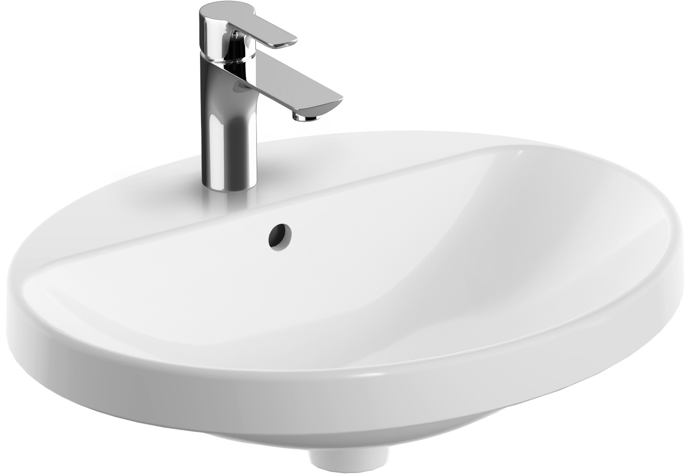 Geberit Variform umywalka 55x45 cm wpuszczana owalna biała 500.721.01.2 - Wysyłka w 24h