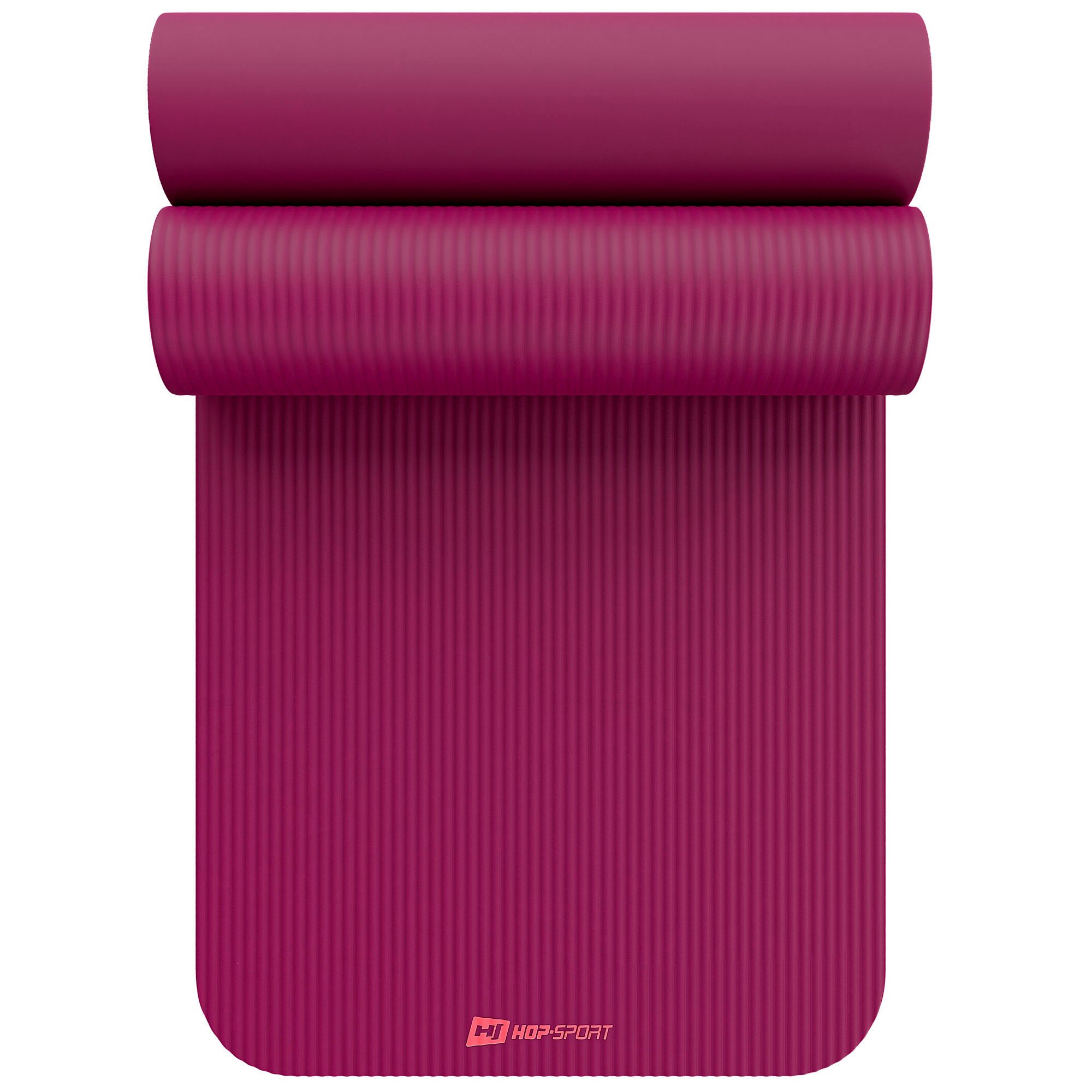 Mata fitness NBR 1cm - amarantowa - 190x60 cm