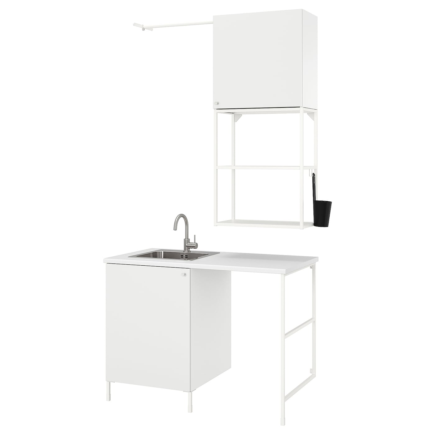 IKEA ENHET pralnia, biały, 139x63.5x87.5 cm