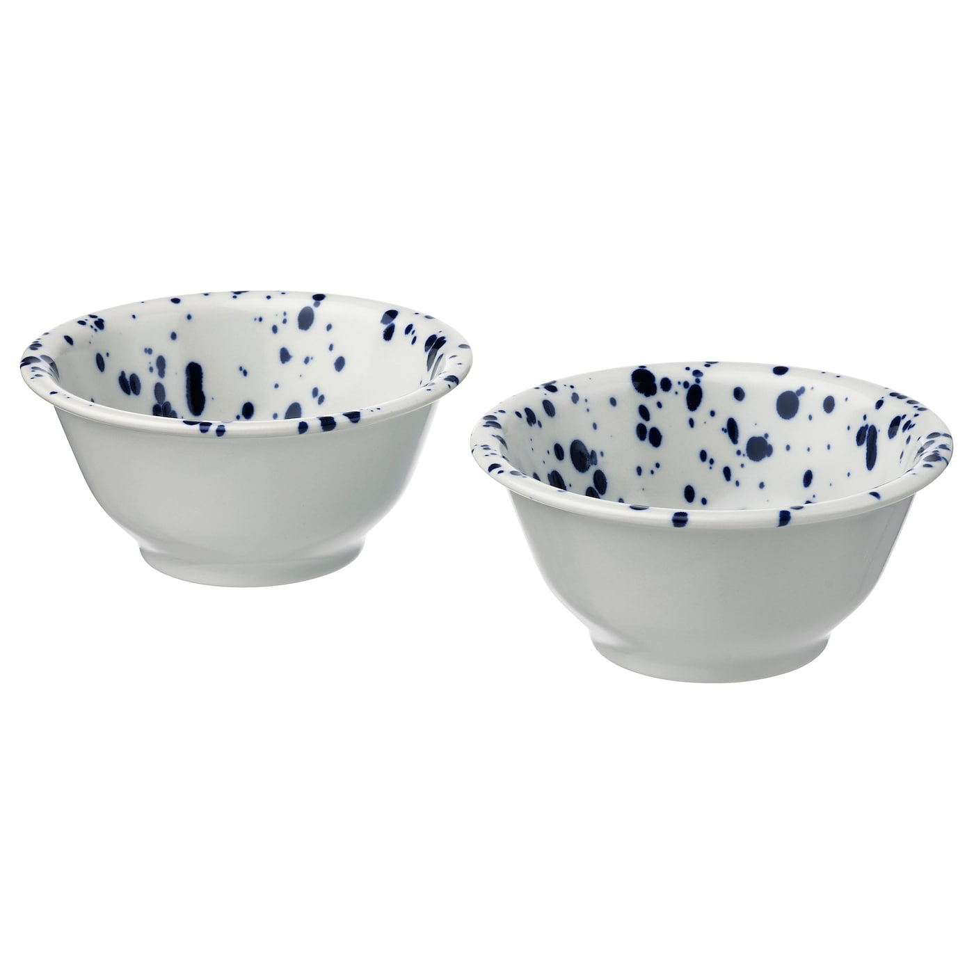 IKEA SILVERSIDA miska, wzór/niebieski, 14 cm