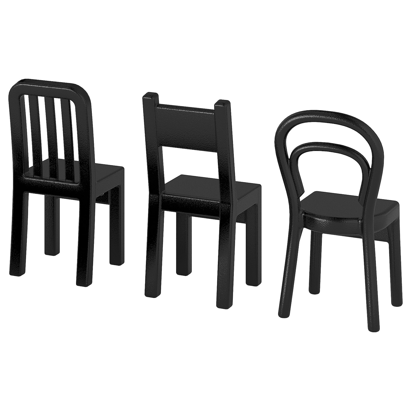 IKEA FJANTIG hak, czarny, Głębokość: 6 cm