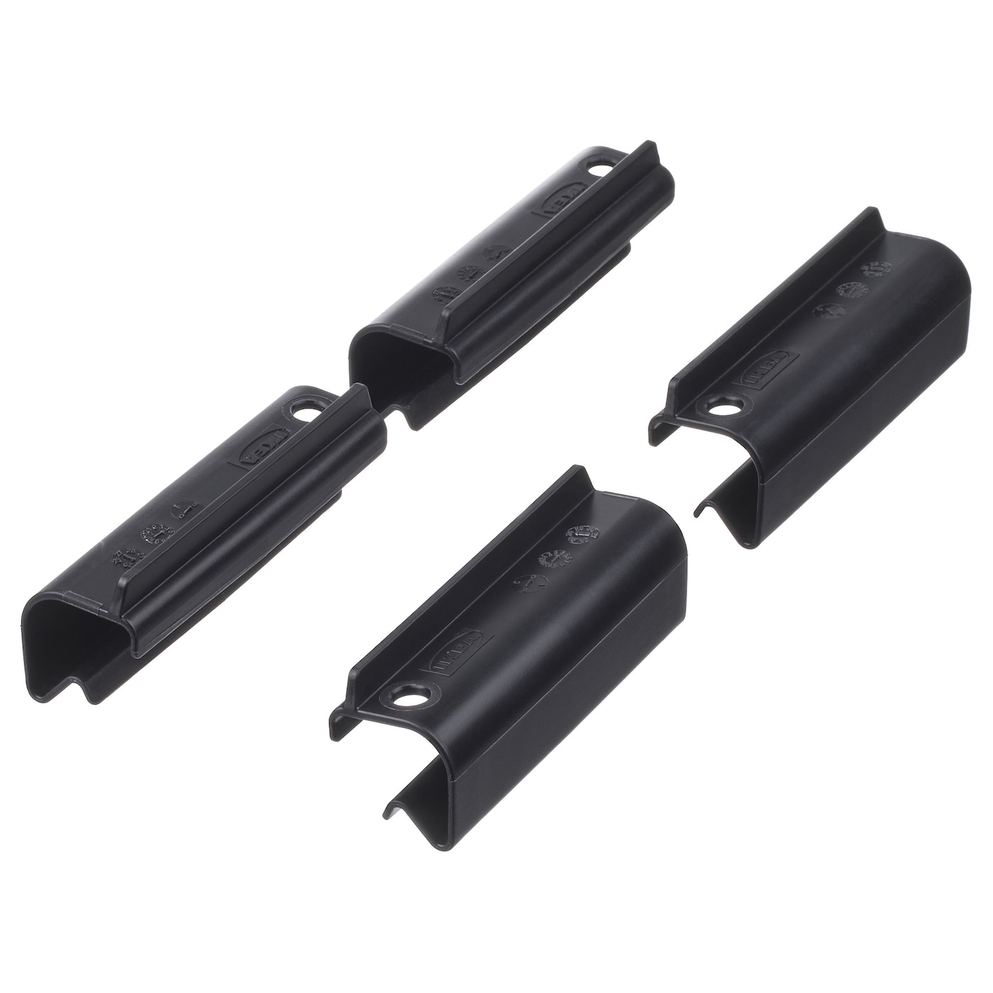 IKEA SAMLA klips do zamykania pojemnika 45/65l, czarny, Długość: 8 cm