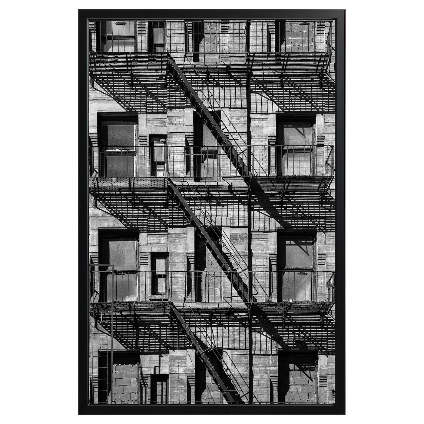 IKEA BJÖRKSTA obraz z ramą, czarny, 78x118 cm