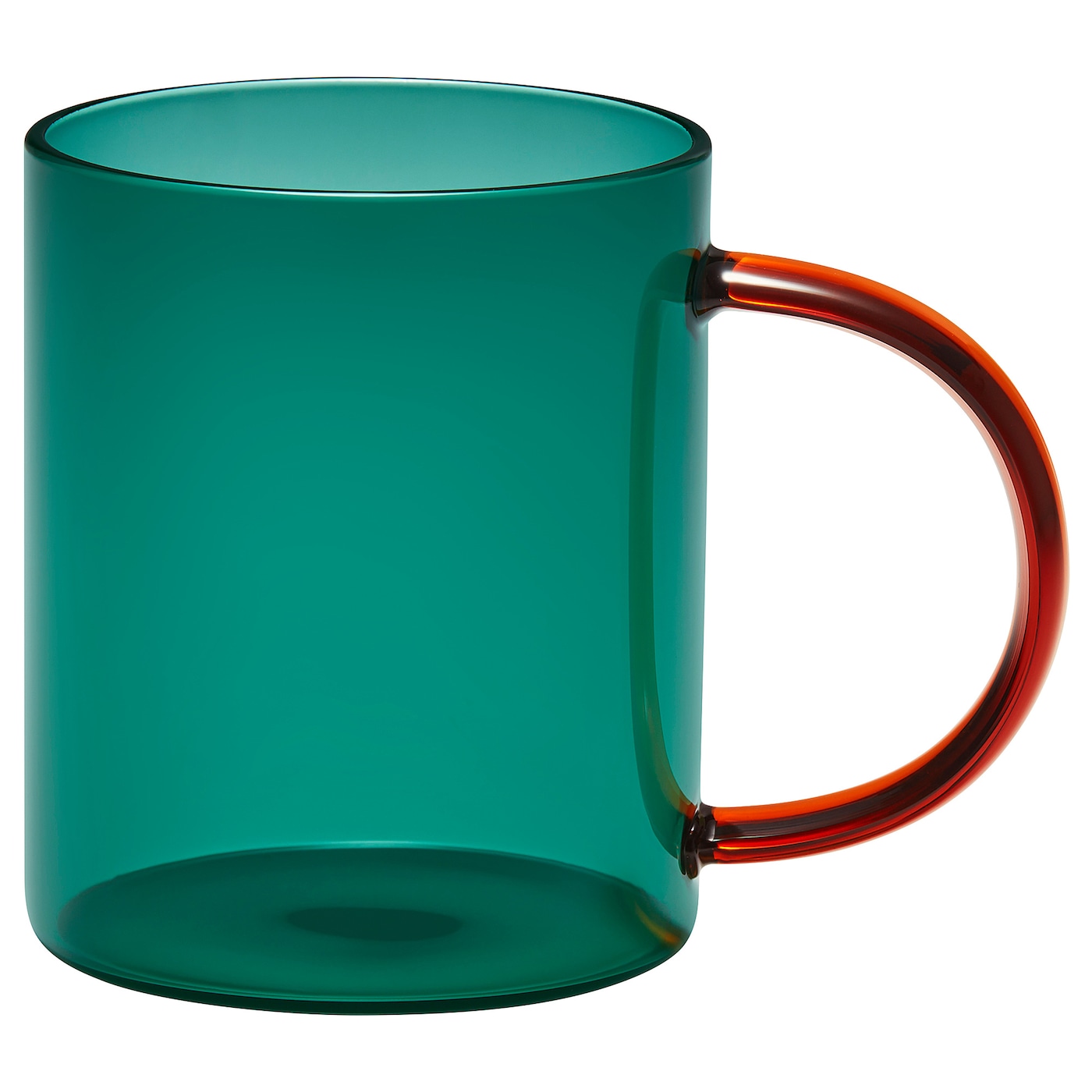 IKEA SKUGGSTUBB kubek, różne kolory zielony/brązowy, 41 cl
