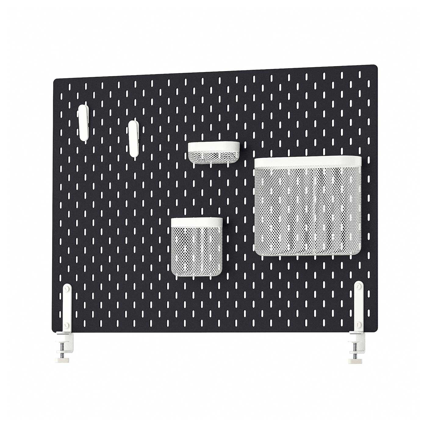 IKEA SKÅDIS tablica perforowana kombinacja, czarny, 76x56 cm