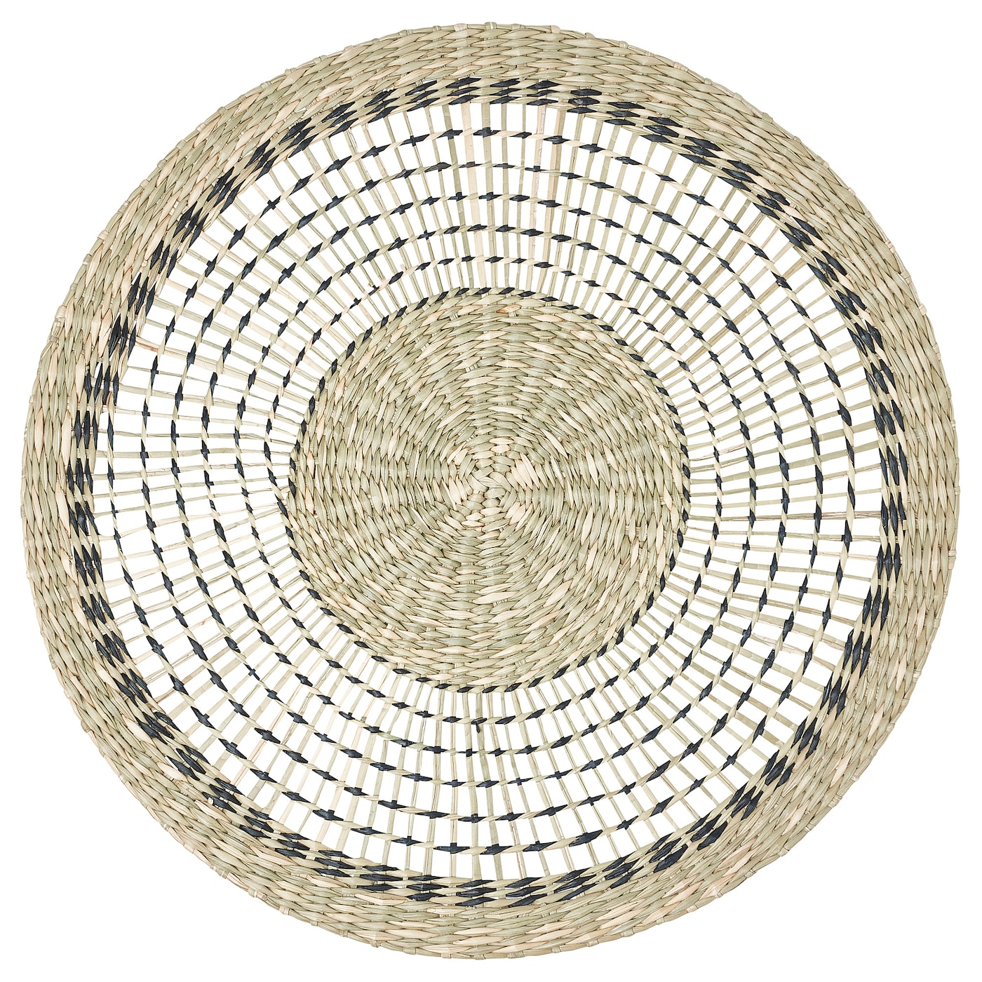 IKEA PENNFISK podkładka, naturalny/turzyca wykonano ręcznie, 37 cm