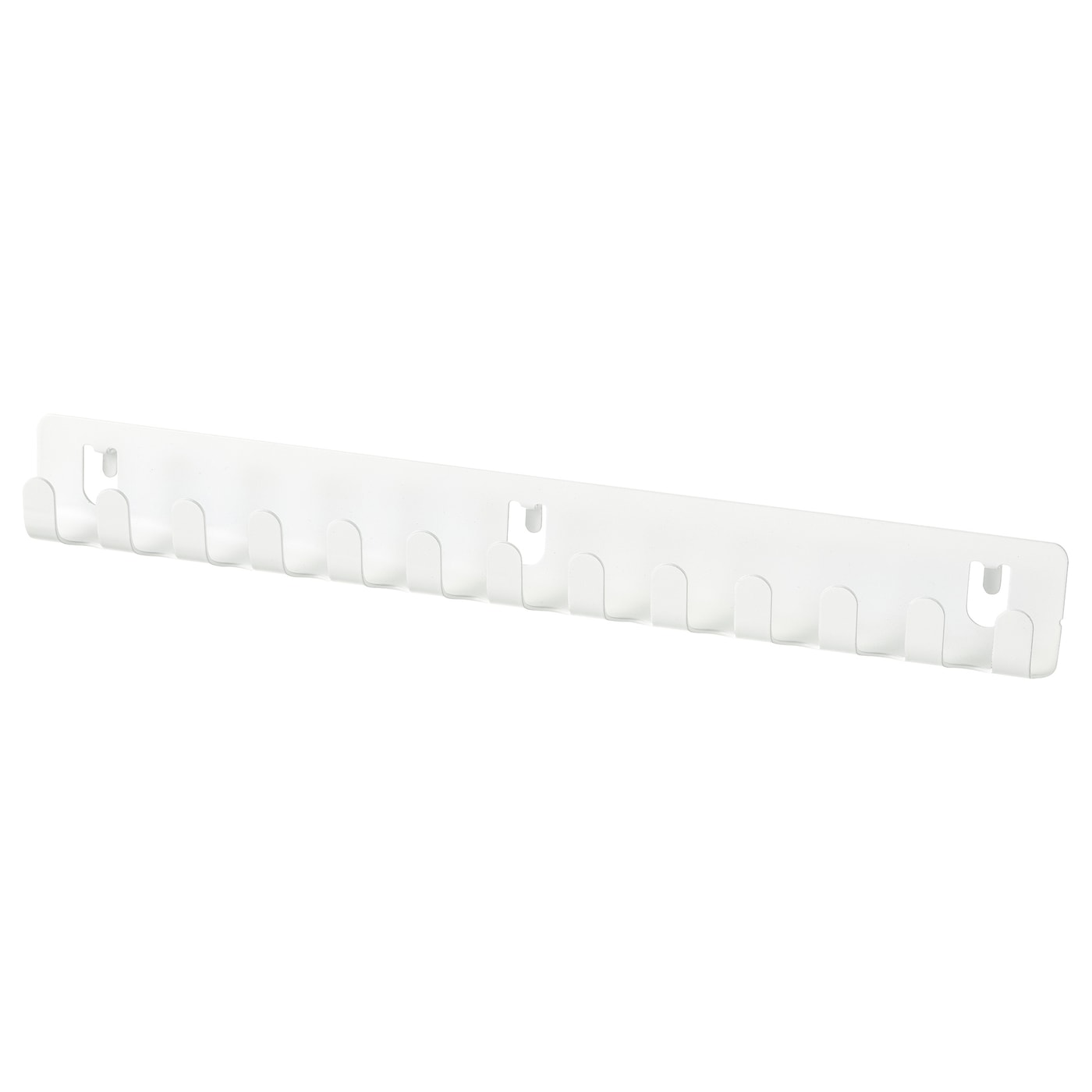 IKEA SKÅDIS wieszak, biały, Głębokość: 2 cm