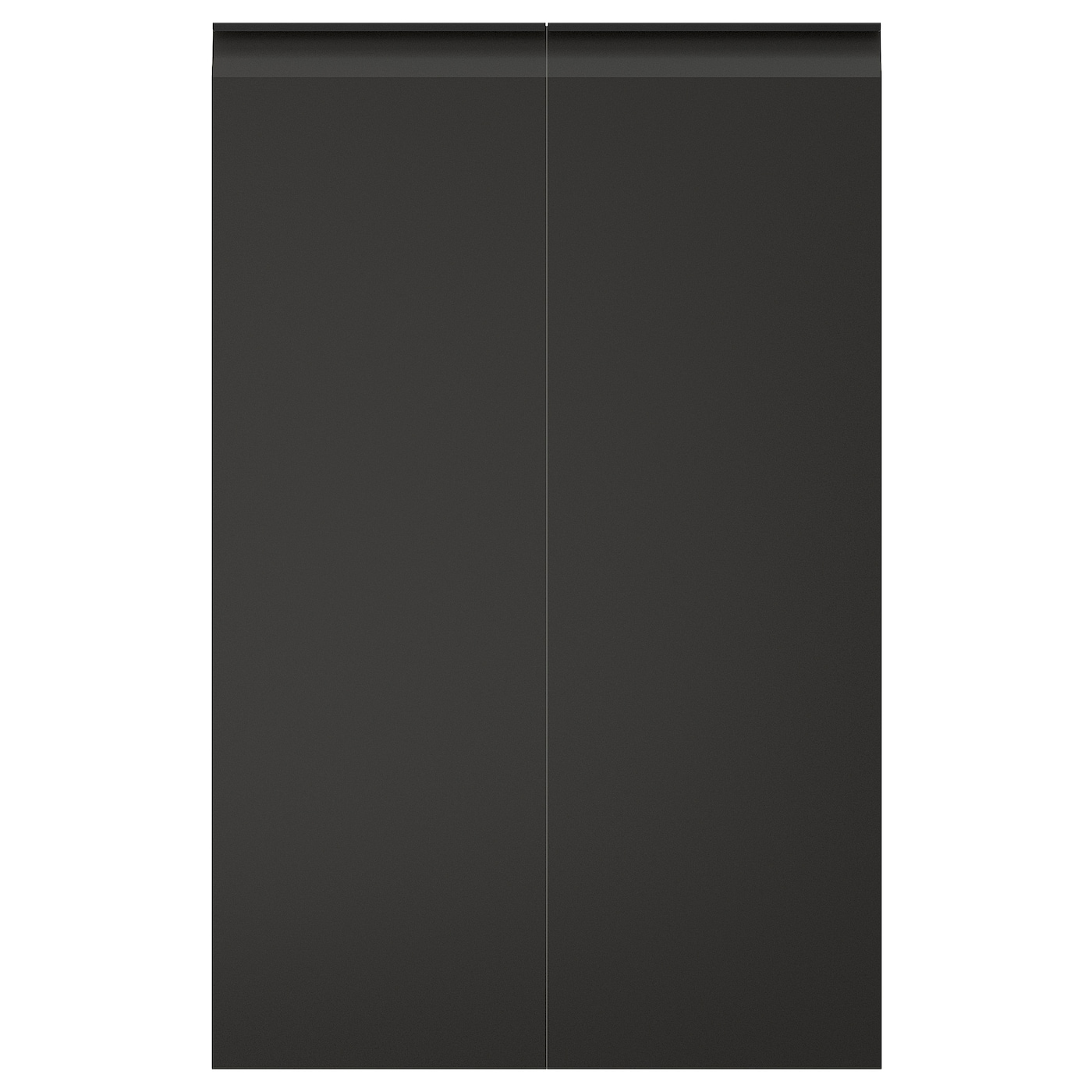 IKEA UPPLÖV drz sza nar 2 szt, praworęczny/Matowy antracyt, 25x80 cm