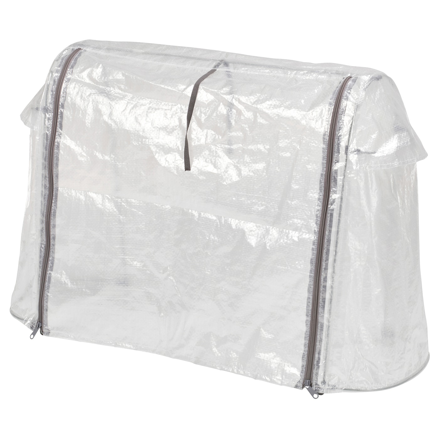 IKEA ASPAREN pokrowiec na donicę, zewnętrzne/przezroczysty biały, 83x51x31 cm