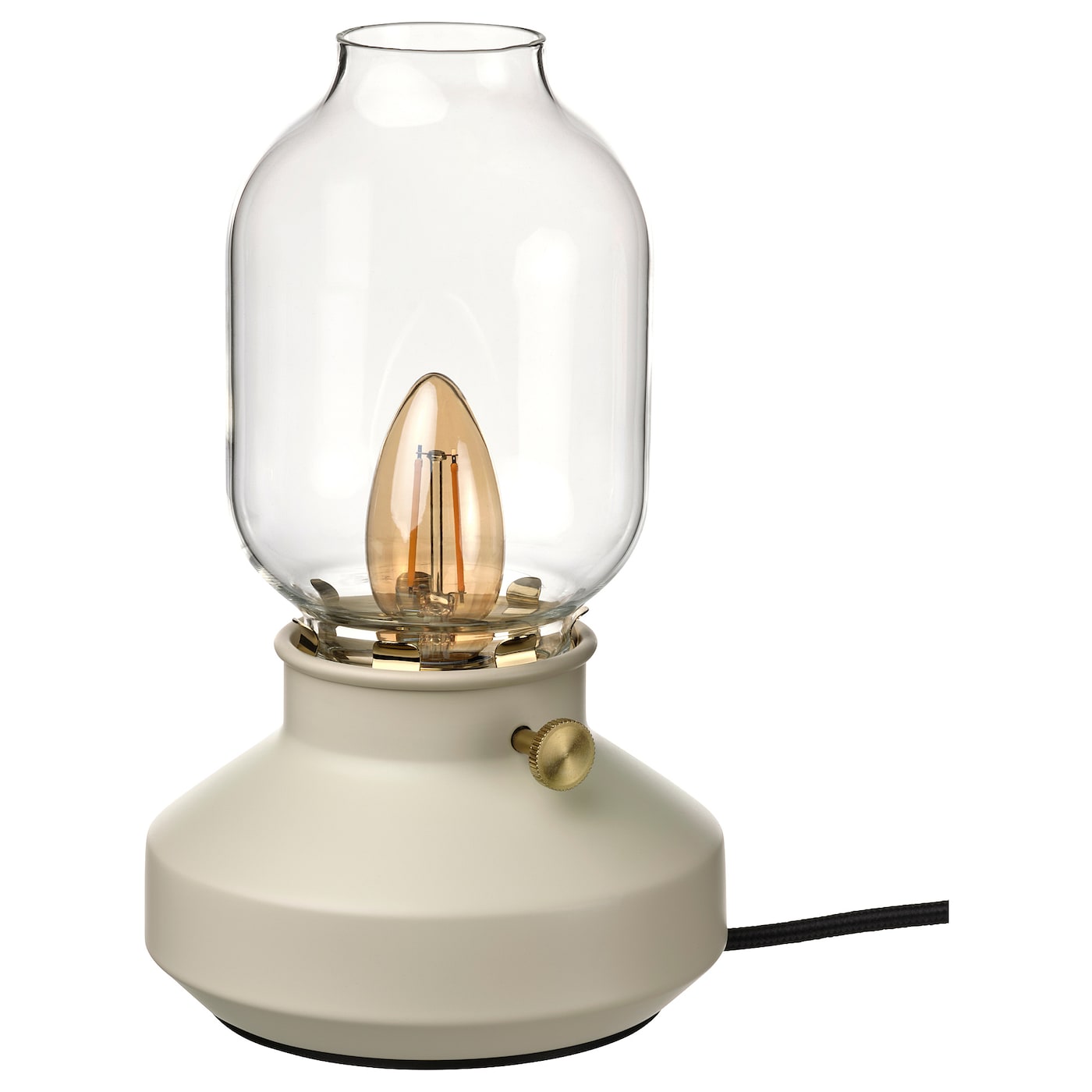 IKEA TÄRNABY lampa stołowa, można przyciemniać beżowy, 25 cm