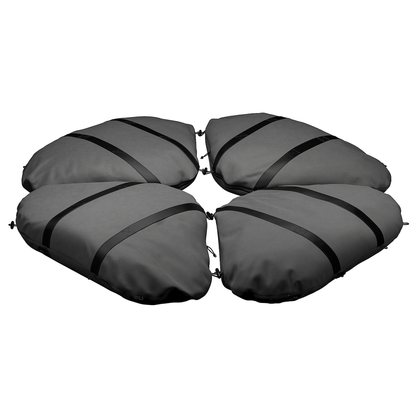 IKEA IGGÖN worek na piasek obciążnik parasola, ciemnoszary, Wysokość: 15 cm